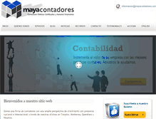 Tablet Screenshot of mayacontadores.com
